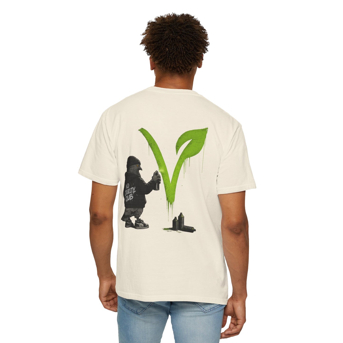 No Cruelty Club Vegan T‑Shirt — Eco Street Art Graphic Tee