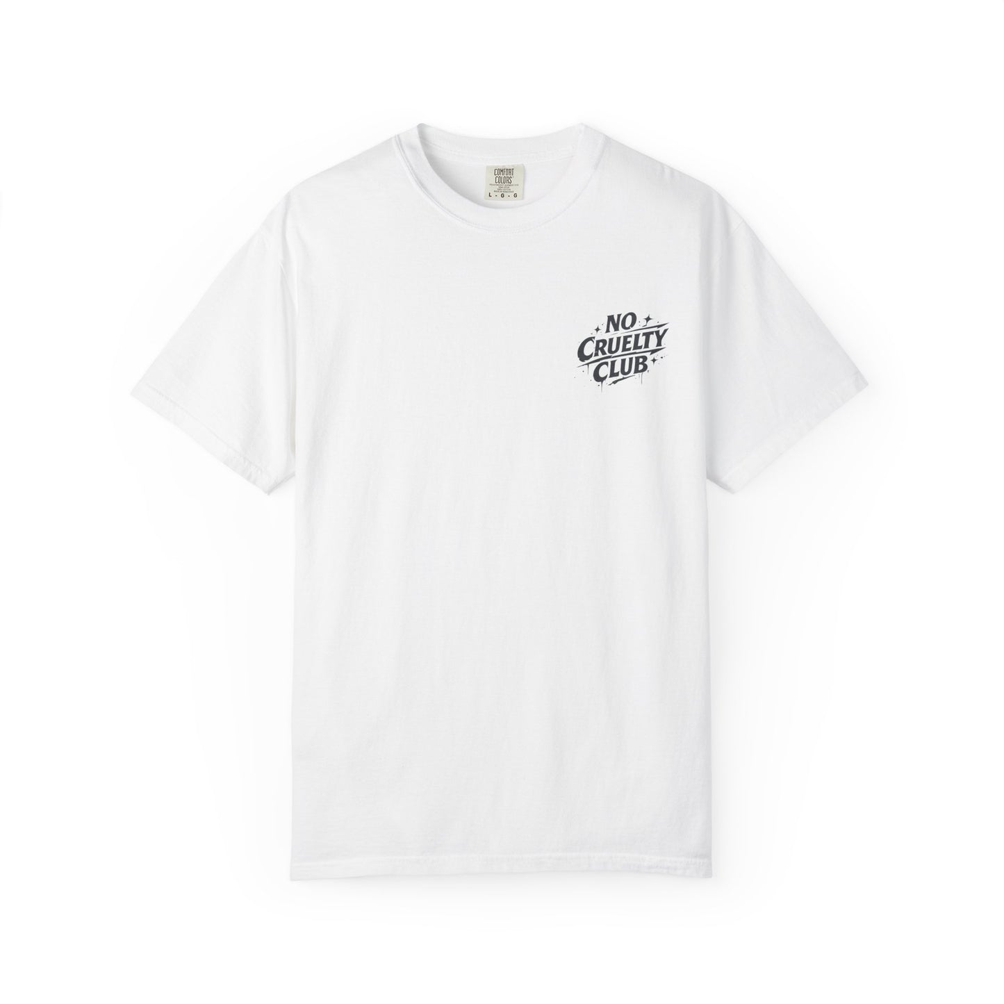 No Cruelty Club Vegan T‑Shirt — Eco Street Art Graphic Tee